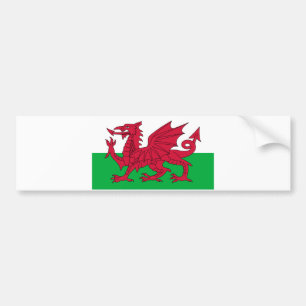 Vlag van Wales - The Red Dragon - Baner Cymru Bumpersticker