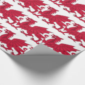 Vlag van Wales - The Red Dragon - Baner Cymru Cadeaupapier (Hoek)