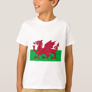 Vlag van Wales - The Red Dragon - Baner Cymru T-shirt