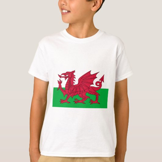 Vlag van Wales - The Red Dragon - Baner Cymru T-shirt (Voorkant)