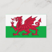 Vlag van Wales Vlag van Wales Visitekaartje (Voorkant)