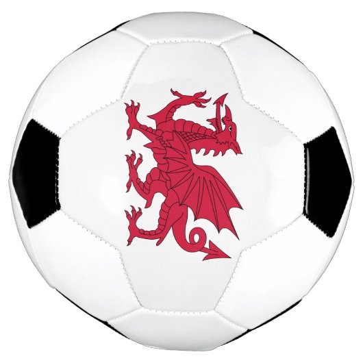 Vlag van Wales Voetbal (Gedraaid)