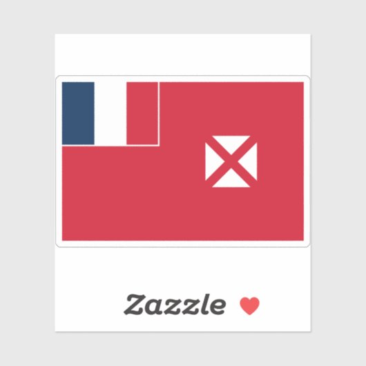 Vlag van Wallis en Futuna, Frankrijk Sticker (Vel)