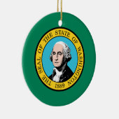 Vlag van Washington (Amerikaanse staat) Keramisch Ornament (Rechts)