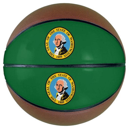 vlag van Washington Basketbal (Voorkant)