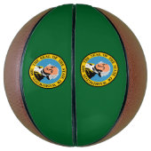 vlag van Washington Basketbal (Verticaal)