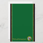 vlag van Washington Briefpapier (Voorkant / Achterkant)