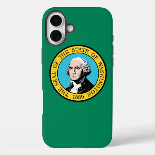 vlag van Washington Case-Mate iPhone Case (Achterkant)