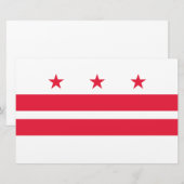 Vlag van Washington D.C. (District of Columbia) Briefpapier (Voorkant / Achterkant)