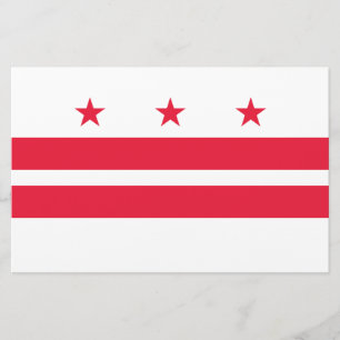 Vlag van Washington D.C. (District of Columbia) Briefpapier