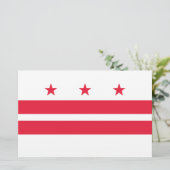 Vlag van Washington D.C. (District of Columbia) Briefpapier (Staand voorkant)