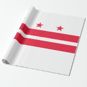 Vlag van Washington D.C. (District of Columbia) Cadeaupapier (Uitgerold)