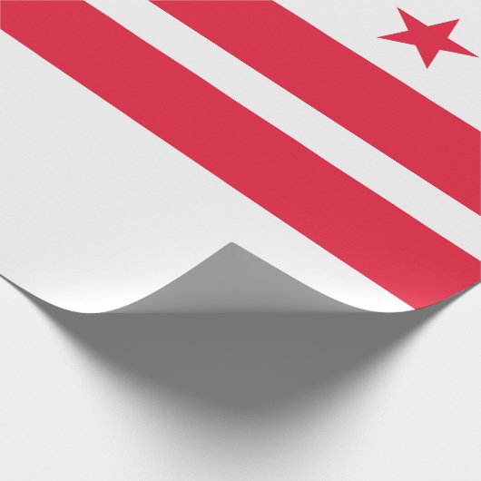 Vlag van Washington D.C. (District of Columbia) Cadeaupapier (Hoek)