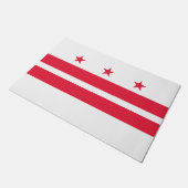 Vlag van Washington D.C. (District of Columbia) Deurmat (Schuin)
