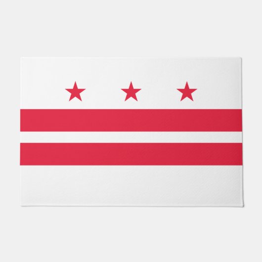Vlag van Washington D.C. (District of Columbia) Deurmat (Voorkant)