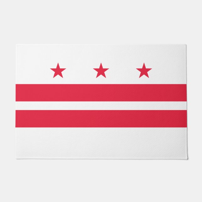 Vlag van Washington D.C. (District of Columbia) Deurmat (Voorkant)