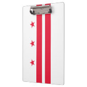 Vlag van Washington D.C. (District of Columbia) Klembord (Links)