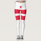 Vlag van Washington D.C. (District of Columbia) Leggings (Voorkant)