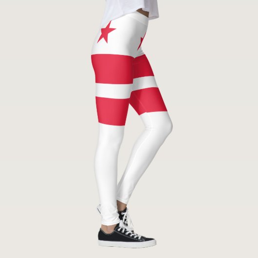 Vlag van Washington D.C. (District of Columbia) Leggings (Rechts)