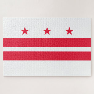 Vlag van Washington D.C. (District of Columbia) Legpuzzel
