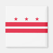 Vlag van Washington D.C. (District of Columbia) Magneet (Voorkant)