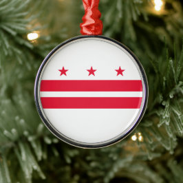 Vlag van Washington D.C. (District of Columbia) Metalen Ornament