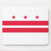 Vlag van Washington D.C. (District of Columbia) Muismat (Voorkant)