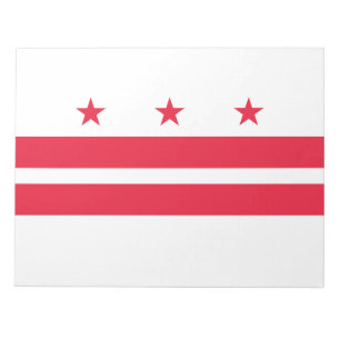 Vlag van Washington D.C. (District of Columbia) Notitieblok