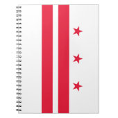 Vlag van Washington D.C. (District of Columbia) Notitieboek (Voorkant)