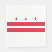 Vlag van Washington D.C. (District of Columbia) Servet (Voorkant)