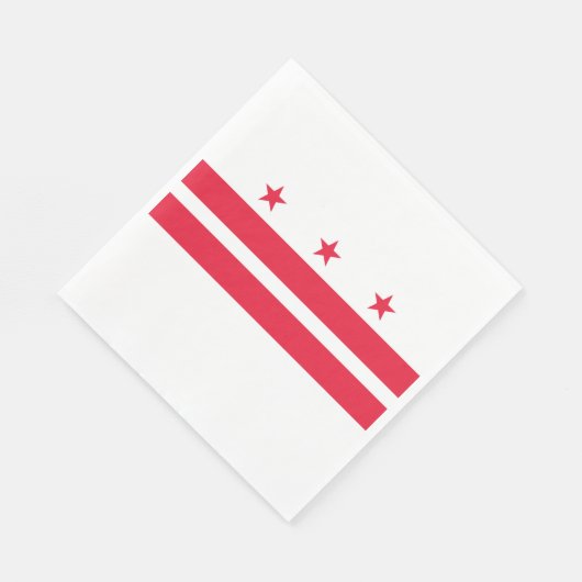Vlag van Washington D.C. (District of Columbia) Servet (Hoek)