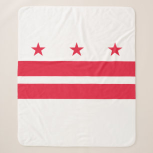 Vlag van Washington D.C. (District of Columbia) Sherpa Deken