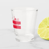 Vlag van Washington D.C. (District of Columbia) Shot Glas (Rechts)