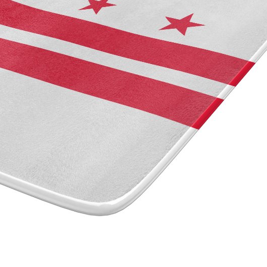 Vlag van Washington D.C. (District of Columbia) Snijplank (Hoek)
