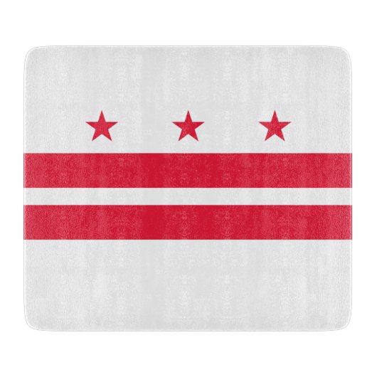 Vlag van Washington D.C. (District of Columbia) Snijplank (Voorkant)