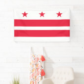 Vlag van Washington D.C. (District of Columbia) Spandoek (Insitu)