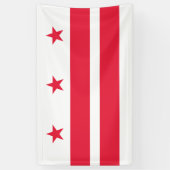 Vlag van Washington D.C. (District of Columbia) Spandoek (Verticaal)