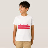 Vlag van Washington D.C. (District of Columbia) T-shirt (Voorkant volledig)