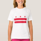 Vlag van Washington D.C. (District of Columbia) T-shirt (Voorkant)
