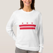 Vlag van Washington D.C. (District of Columbia) T-shirt (Voorkant)