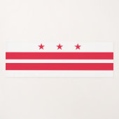 Vlag van Washington D.C. (District of Columbia) Yogamat (Voorkant (horizontaal))