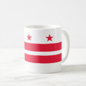 Vlag van Washington D.C. Koffiemok (Voorkant rechts)