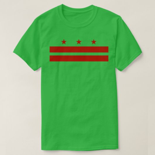 Vlag van Washington D T-shirt (Design voorkant)