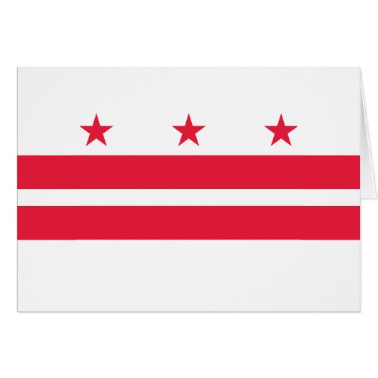 Vlag van Washington DC (Voorkant Horizontaal)