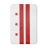 Vlag van Washington DC Badmat (Voorkant Verticaal)