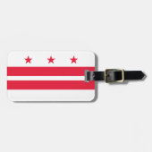 vlag van Washington DC Bagagelabel (Voorkant horizontaal)