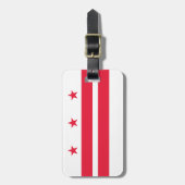 vlag van Washington DC Bagagelabel (Voorkant verticaal)