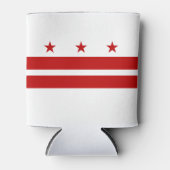 Vlag van Washington DC Blikjeskoeler (Voorkant)