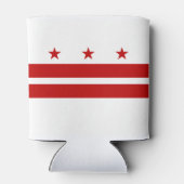 Vlag van Washington DC Blikjeskoeler (Achterkant)