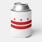 Vlag van Washington DC Blikjeskoeler (Blikje Achterkant)